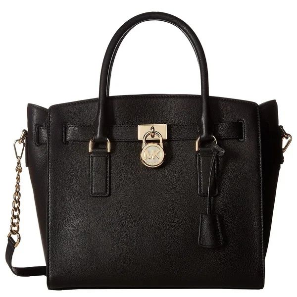 Michael Kors Hamilton Large East West Black Satchel Handbag | Bed Bath & Beyond