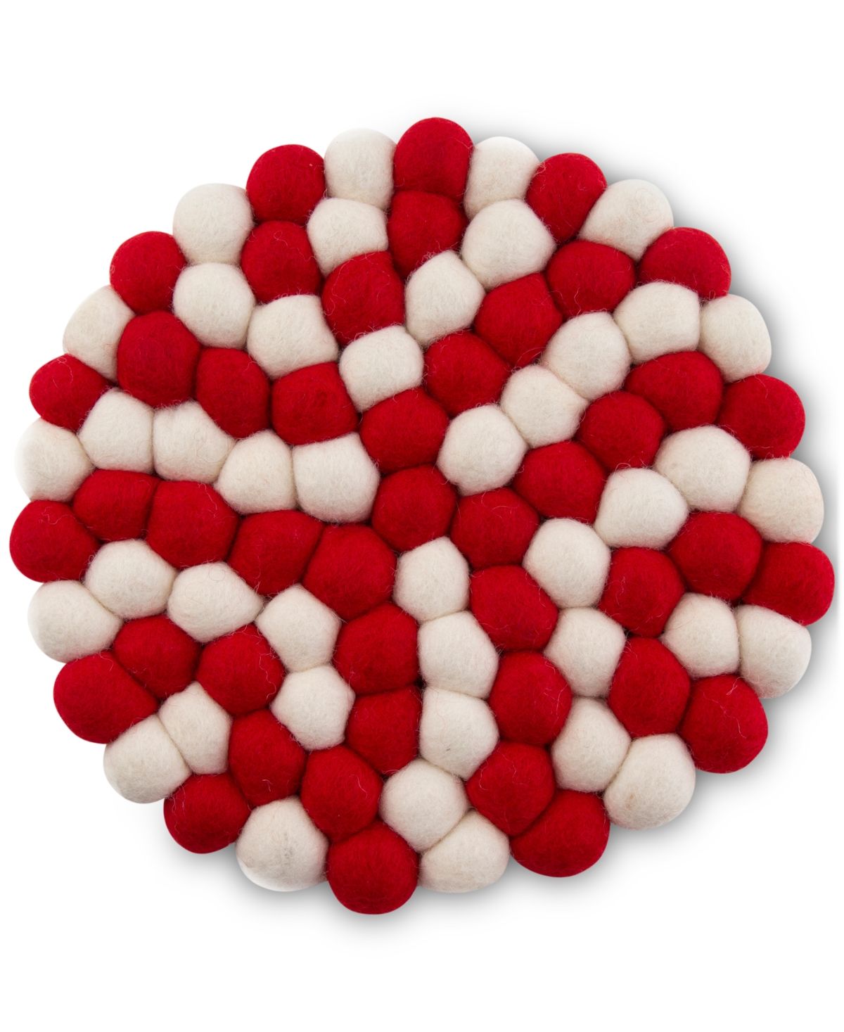 Thirstystone Felted Wool Red & White Pom-Pom Trivet | Macys (US)