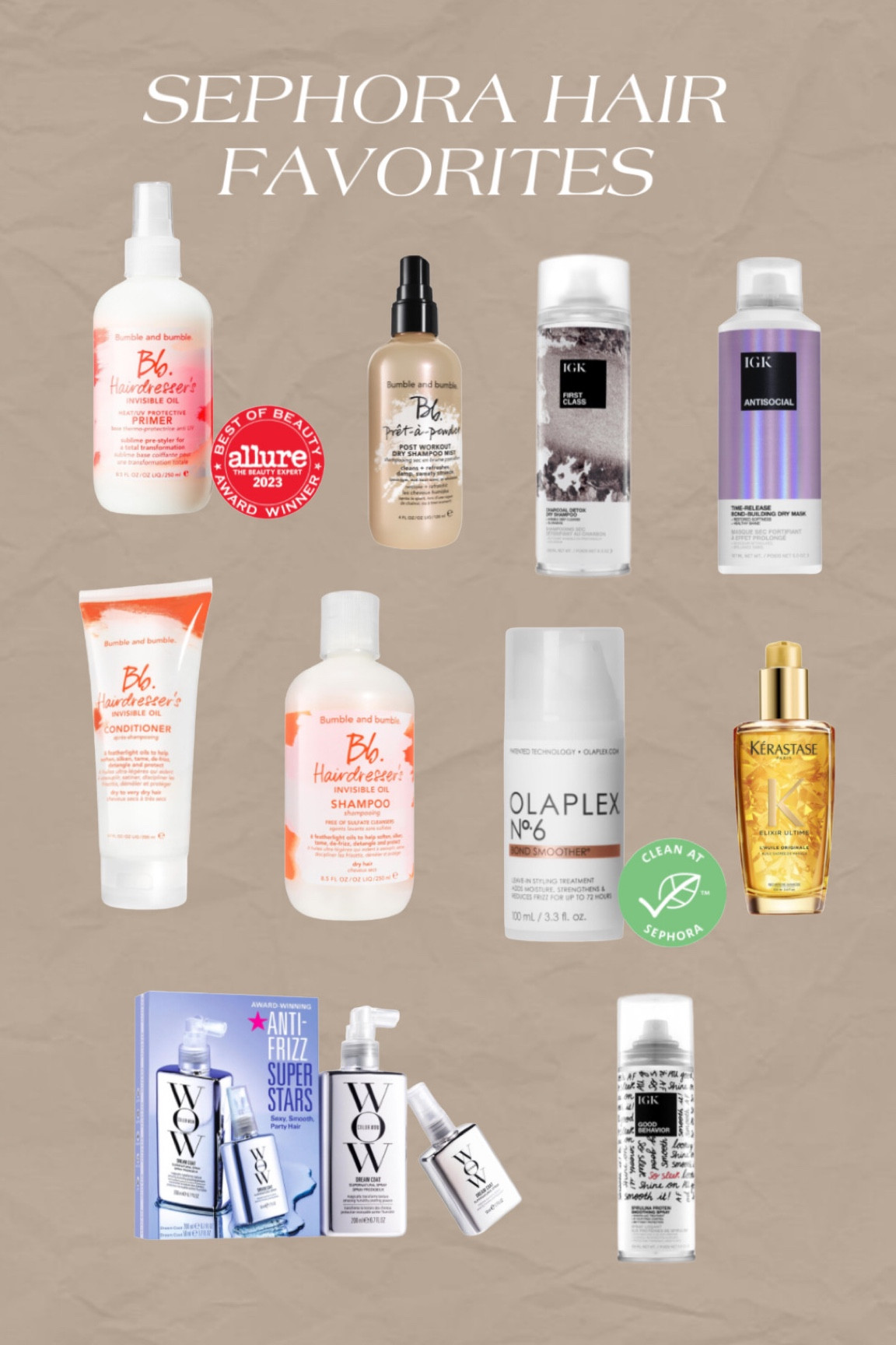 Sephora Hair Favorites 