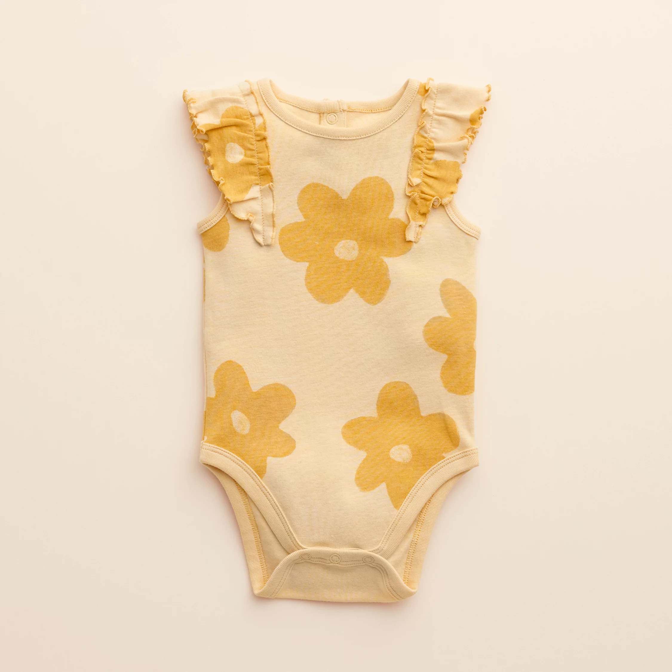 Baby Girl Little Co. by Lauren Conrad Organic Ruffle Bodysuit | Kohl's