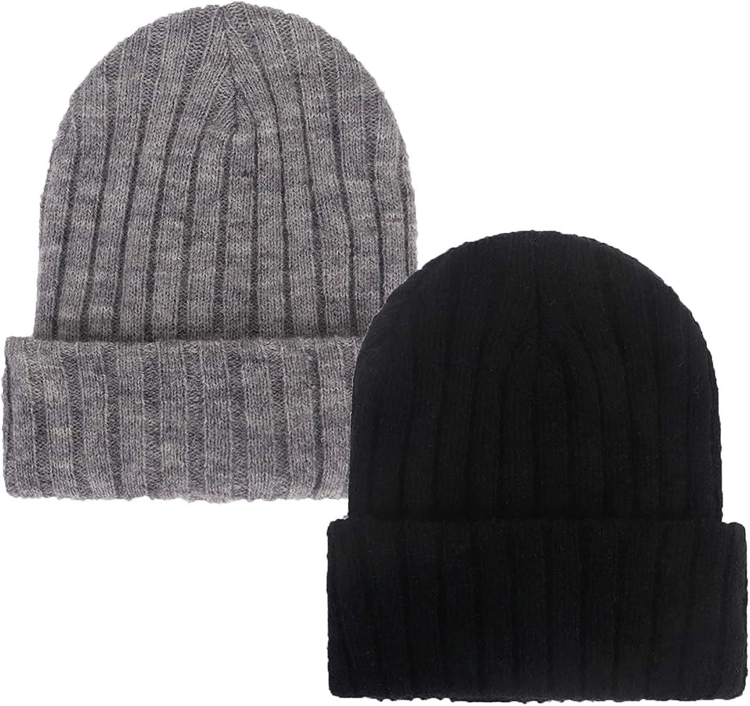 Newborn Baby Wool Hat Cap Turban Toddler Warm Hat Kids Baby Cap Set | Amazon (US)