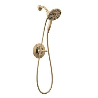 Saylor Gold In2ition 1-Handle Wall Mount Shower Trim Kit in Champagne Bronze with Hand Shower (Valve Not Included) | The Home Depot