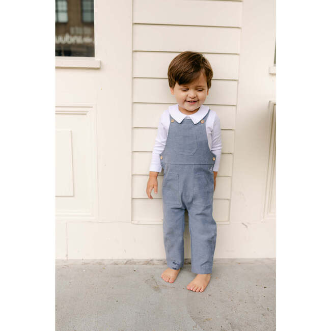 Little Paper Kids | Anderson Overall, Indigo (Blue, Size 24M) | Maisonette | Maisonette
