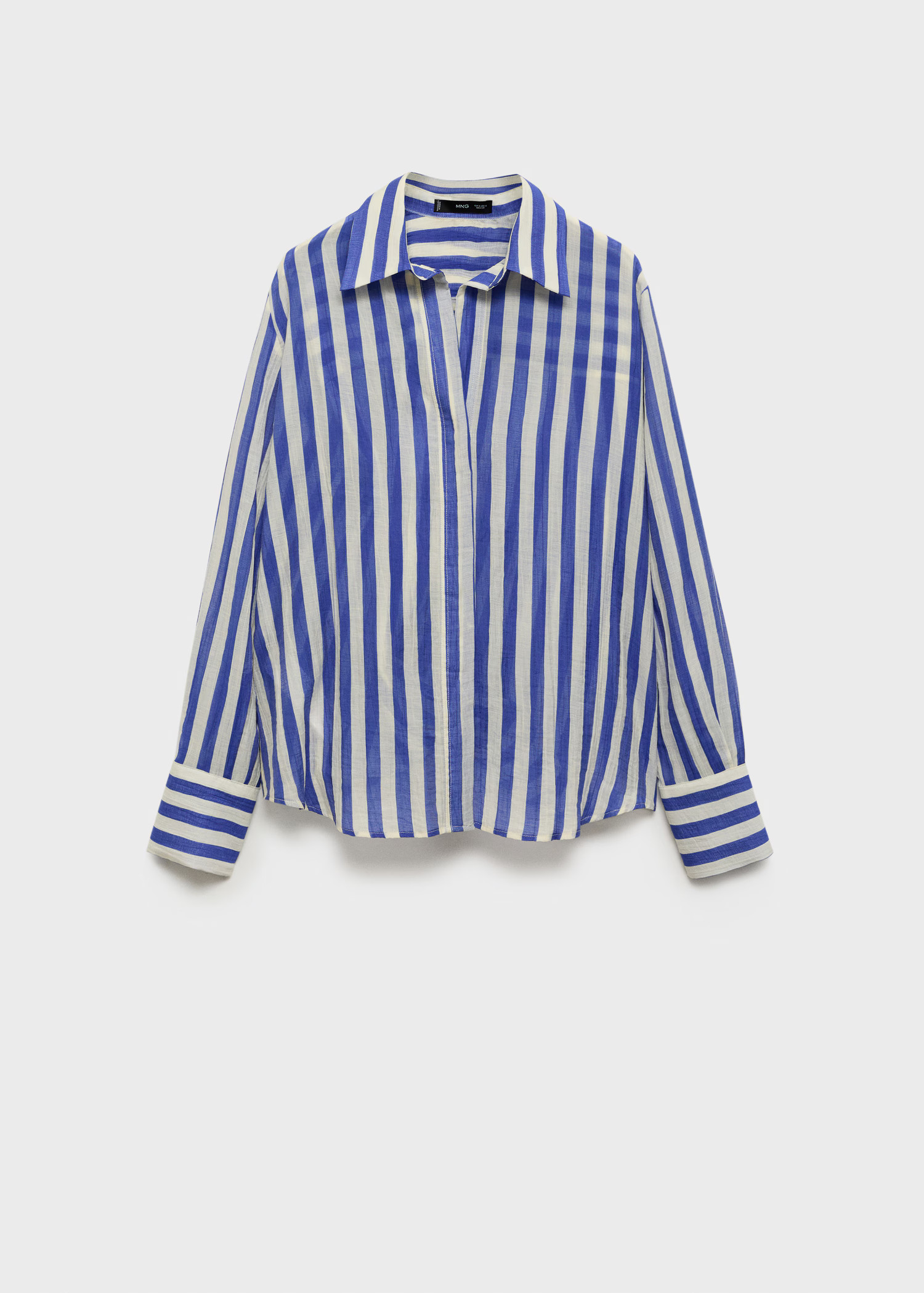 Gestreiftes Lyocell-Hemd - Damen | MANGO Österreich | Mango EU