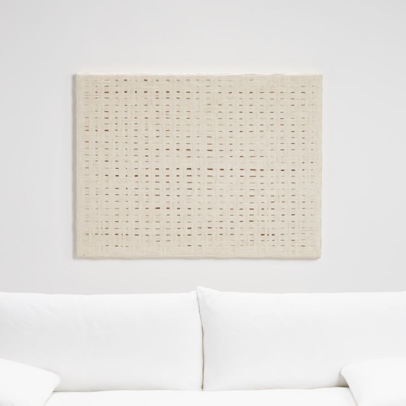 'Natural Daisy Chain' Wall Art 48"x2" by Leanne Ford' + Reviews | Crate & Barrel | Crate & Barrel