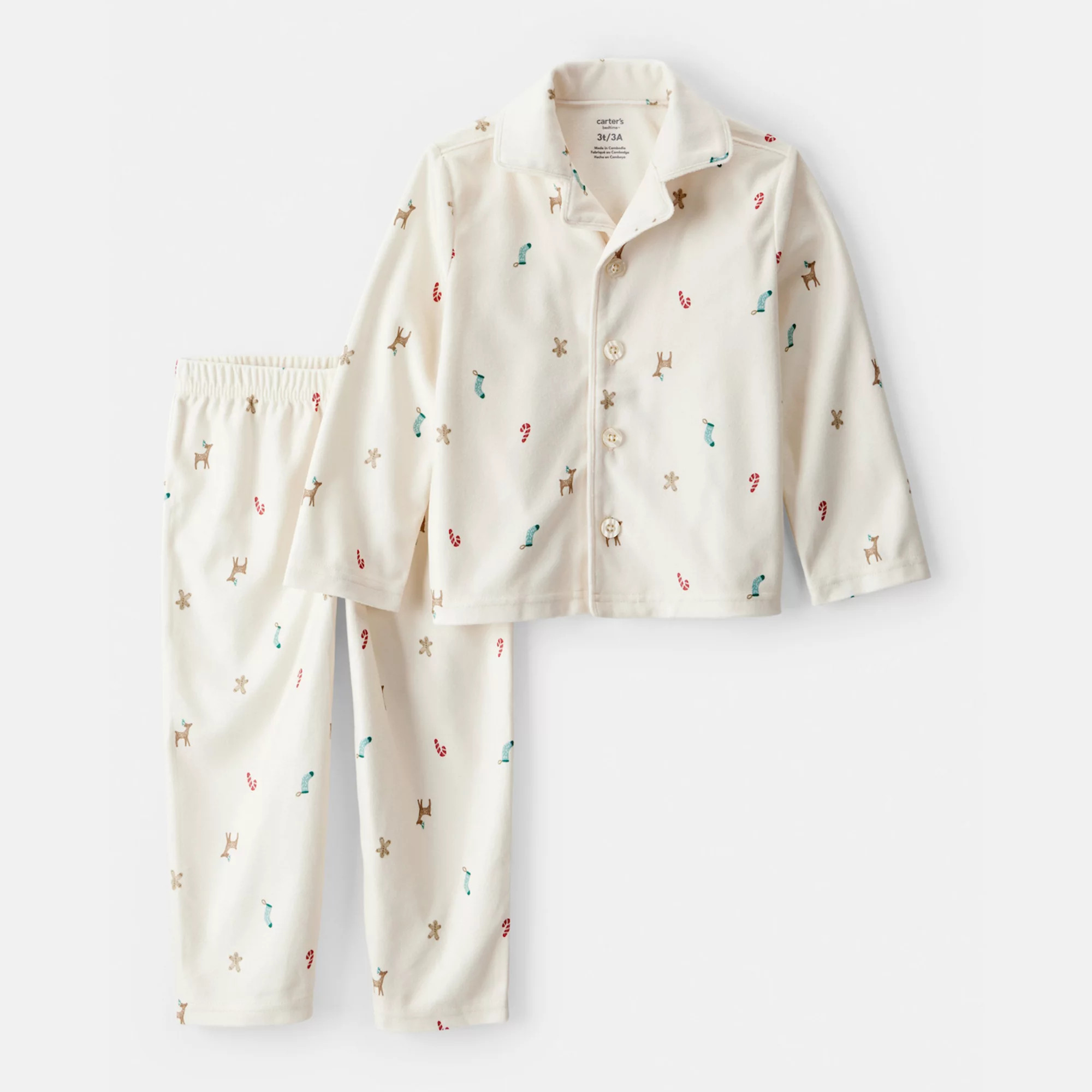 Toddler Carter's Mini Christmas 2-pc. Pajama Top & Bottoms Set | Kohl's