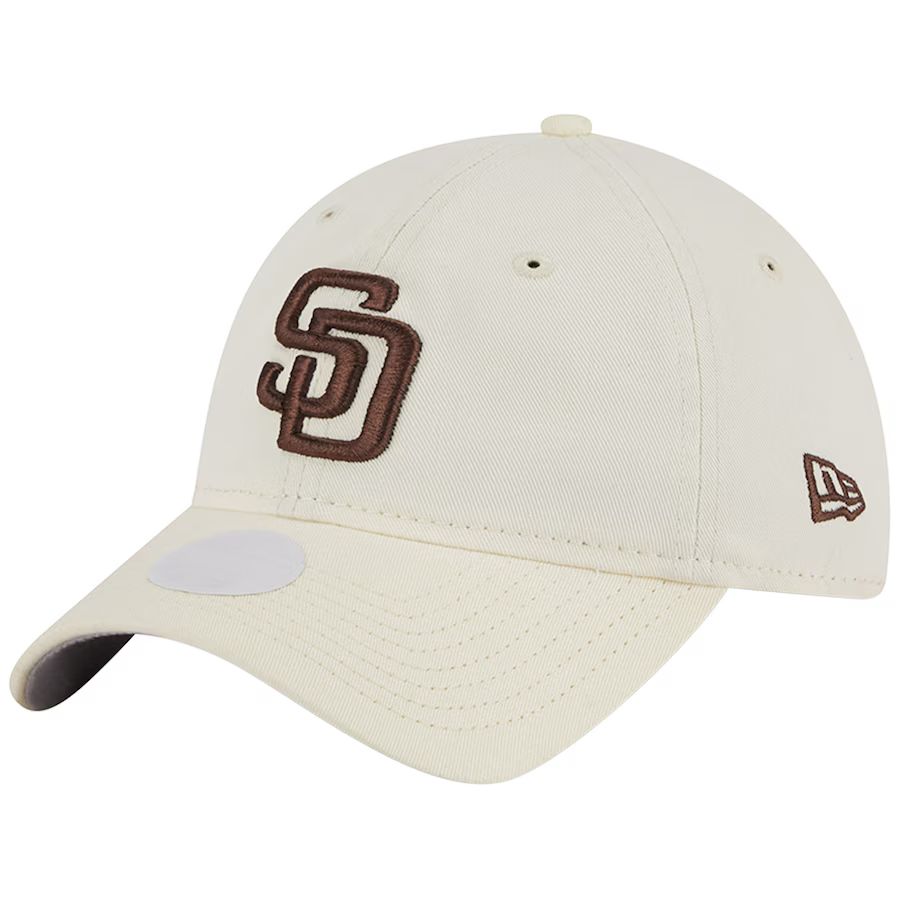 Women's San Diego Padres  New Era Cream Chrome Core Classic 9TWENTY Adjustable Hat | MLB Shop
