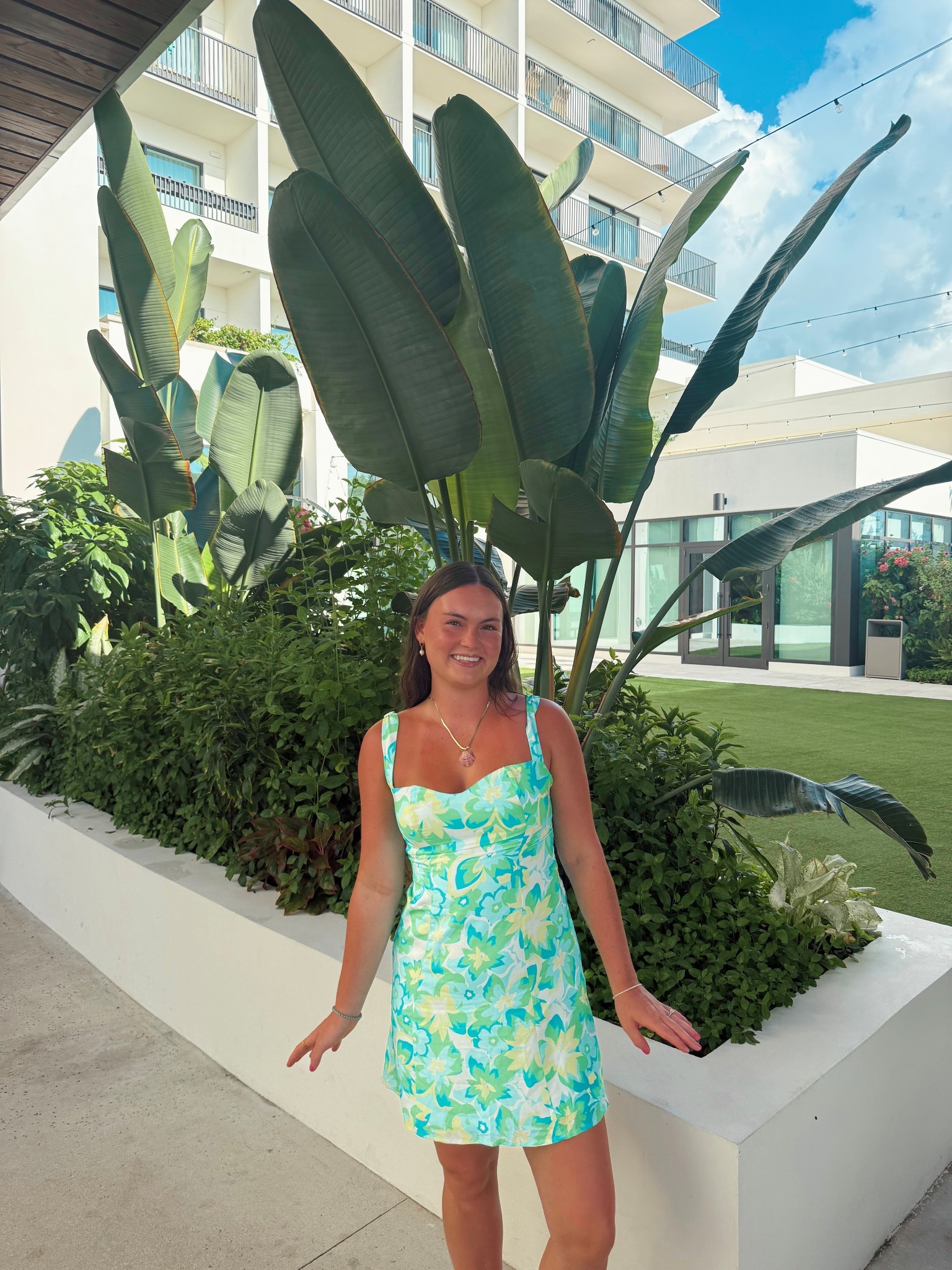 The most gorgeous floral dress I wore on my Caribbean vacation 🩵💚 

#LTKFindsUnder100 #LTKTravel #LTKSeasonal