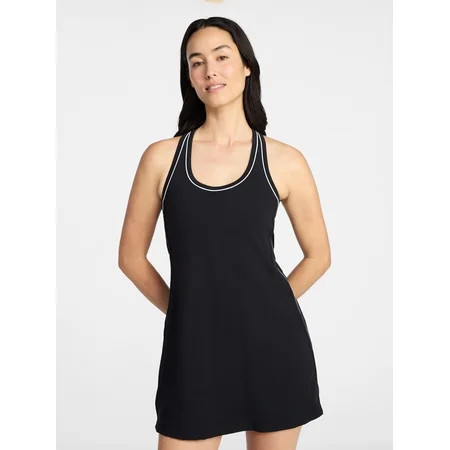 Avia Women's Piped Trim Active Dress, Sizes XS-4X | Walmart (US)