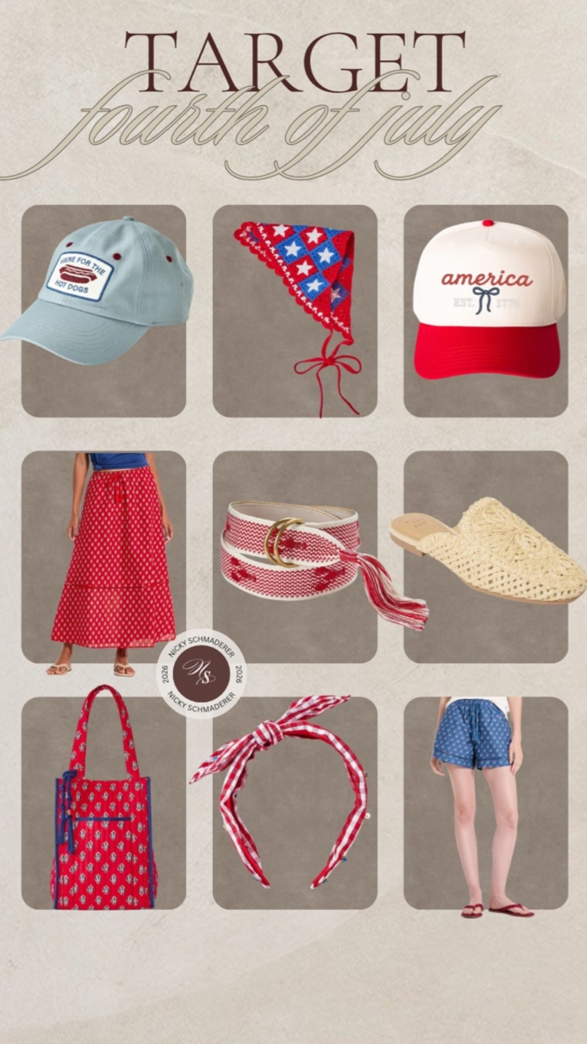 @Target Fourth of July ready // accessories and more for celebrating 

4th of July 
Red white and blue

#LTKootd #LTKdayinmylife #LTKSeasonal