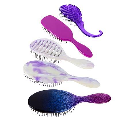 Wet Brush 5-piece Holiday 2021 Set - Purple | HSN