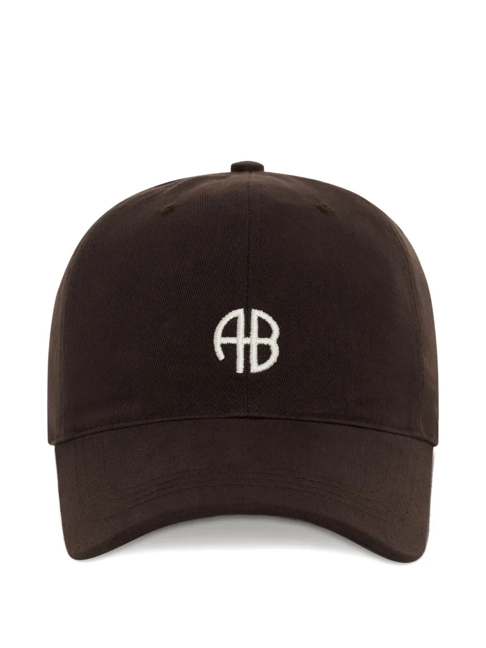 ANINE BING logo-embroidered Jeremy Baseball Cap | Brown | FARFETCH | Farfetch Global