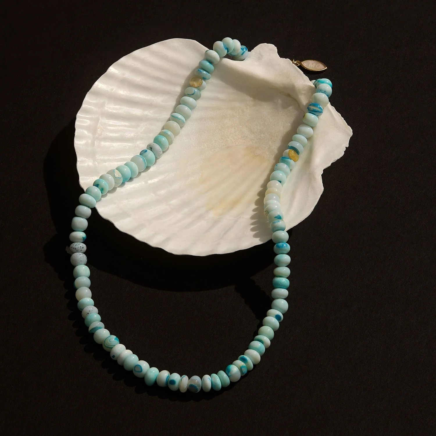 Alia Necklace Blue Opal by Mignonne Gavigan | Support HerStory