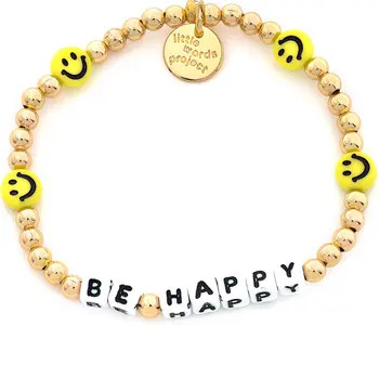 Little Words Project Be Happy Beaded Stretch Bracelet | Nordstrom | Nordstrom