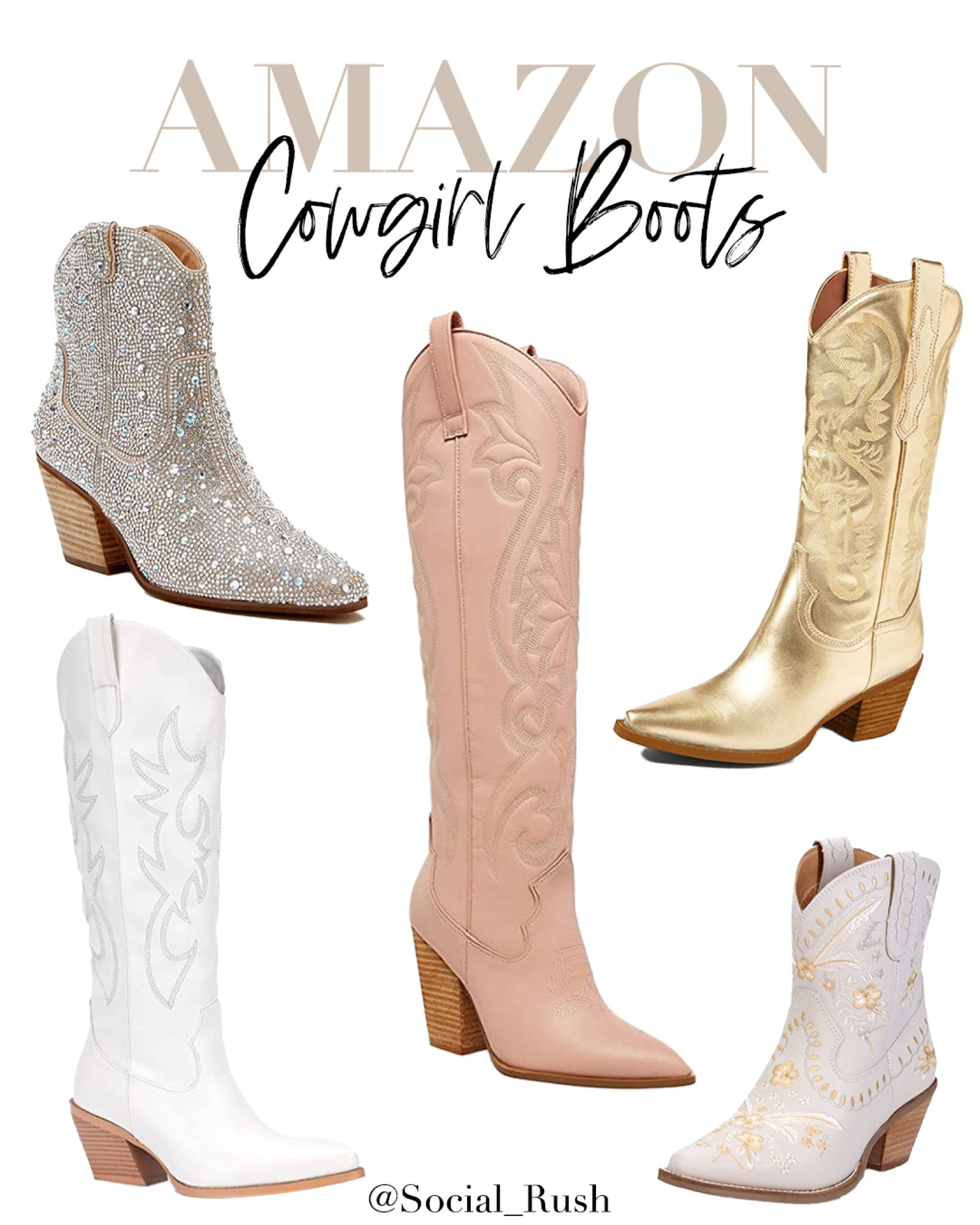 Pasuot Western Cowboy Boots for … curated on LTK