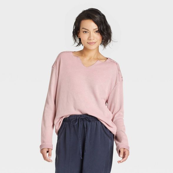Women's Long Sleeve Thermal Lace Top - Knox Rose™ | Target