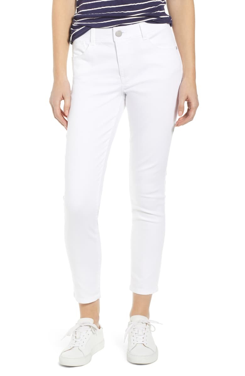Wit & Wisdom Ab-Solution High Waist Ankle Skinny Jeans (Petite) (Nordstrom Exclusive) | Nordstrom | Nordstrom