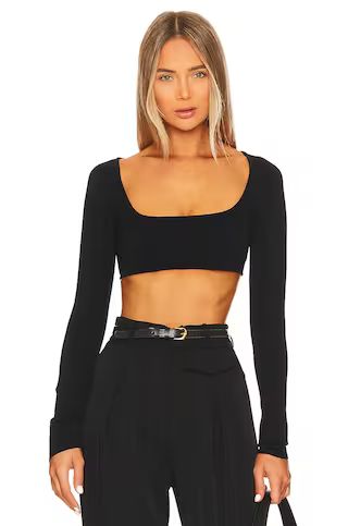 A.L.C. Belle Cropped Top in Black from Revolve.com | Revolve Clothing (Global)