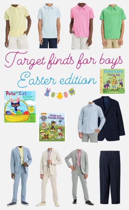 My husband thinks I’m crazy for already buying Easter outfits for my boys who are 5 & 7 years old. 
If you don’t want to break the bank on outfits here are some ideas. I actually bought Lawson the blue polo shirt ($10 dollars) with the cream pants & Layton the yellow polo with the plaid blue pants. 
My kids will not wear a blazer (I wish they would) but I just added the matching blazer in case someone wanted to see the set together. 

#LTKSeasonal #LTKfindsunder100 #LTKkids