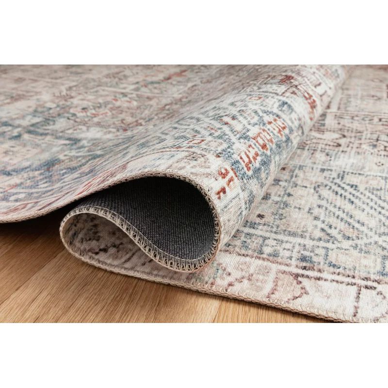 Jules Oriental Natural/Ocean Area Rug | Wayfair North America