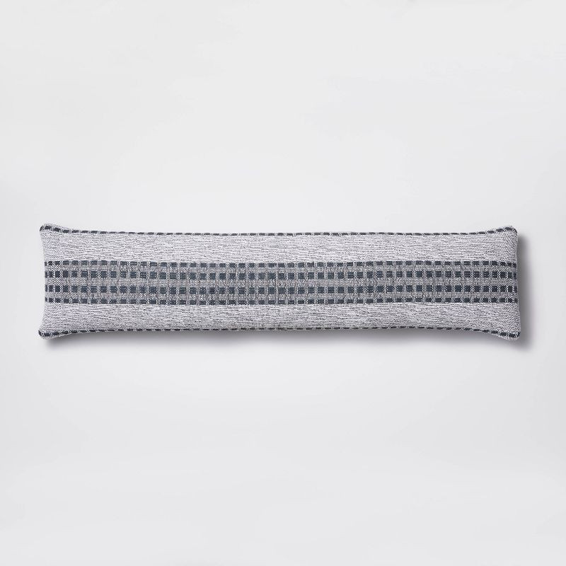 Bed Lumbar Woven Texture Stripe Decorative Throw Pillow Slate Blue - Threshold™ designed with S... | Target