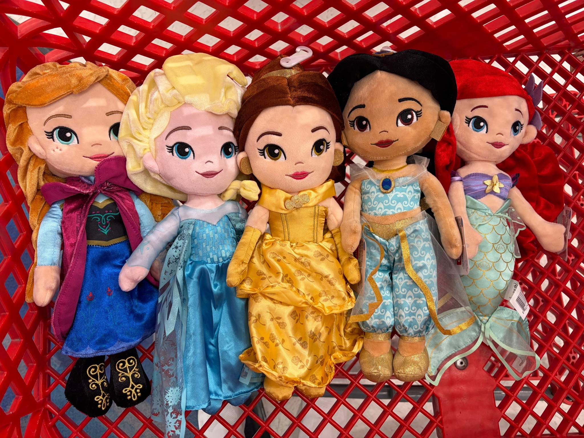 Adorable Disney princess plus dolls from Target! Pictured is Anna, Elsa, Belle, Jasmine, and Ariel. They also have Aurora, Cinderella, Tiana, Moana, and Rapunzel! 

#LTKmomlife #LTKKids #LTKTravel