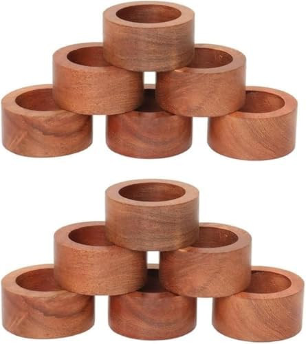 Napkin Rings for Dining Table, Classic Farmhouse Style, Holiday and Party Decor, Table Setting Ac... | Amazon (US)