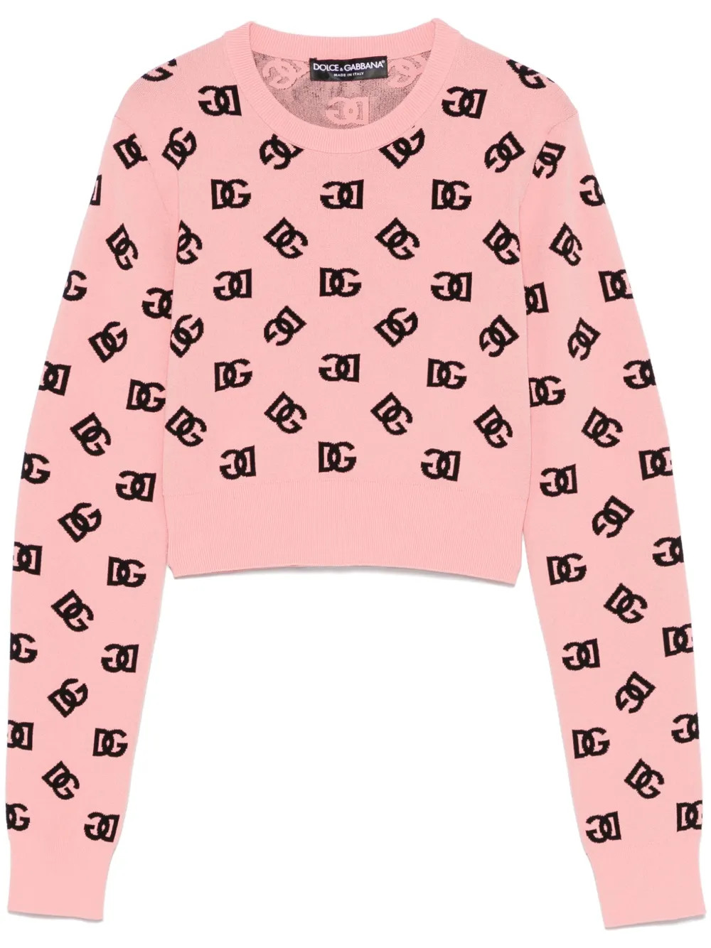 Dolce & Gabbana DNA DG-jacquard sweater - Pink | Farfetch Global