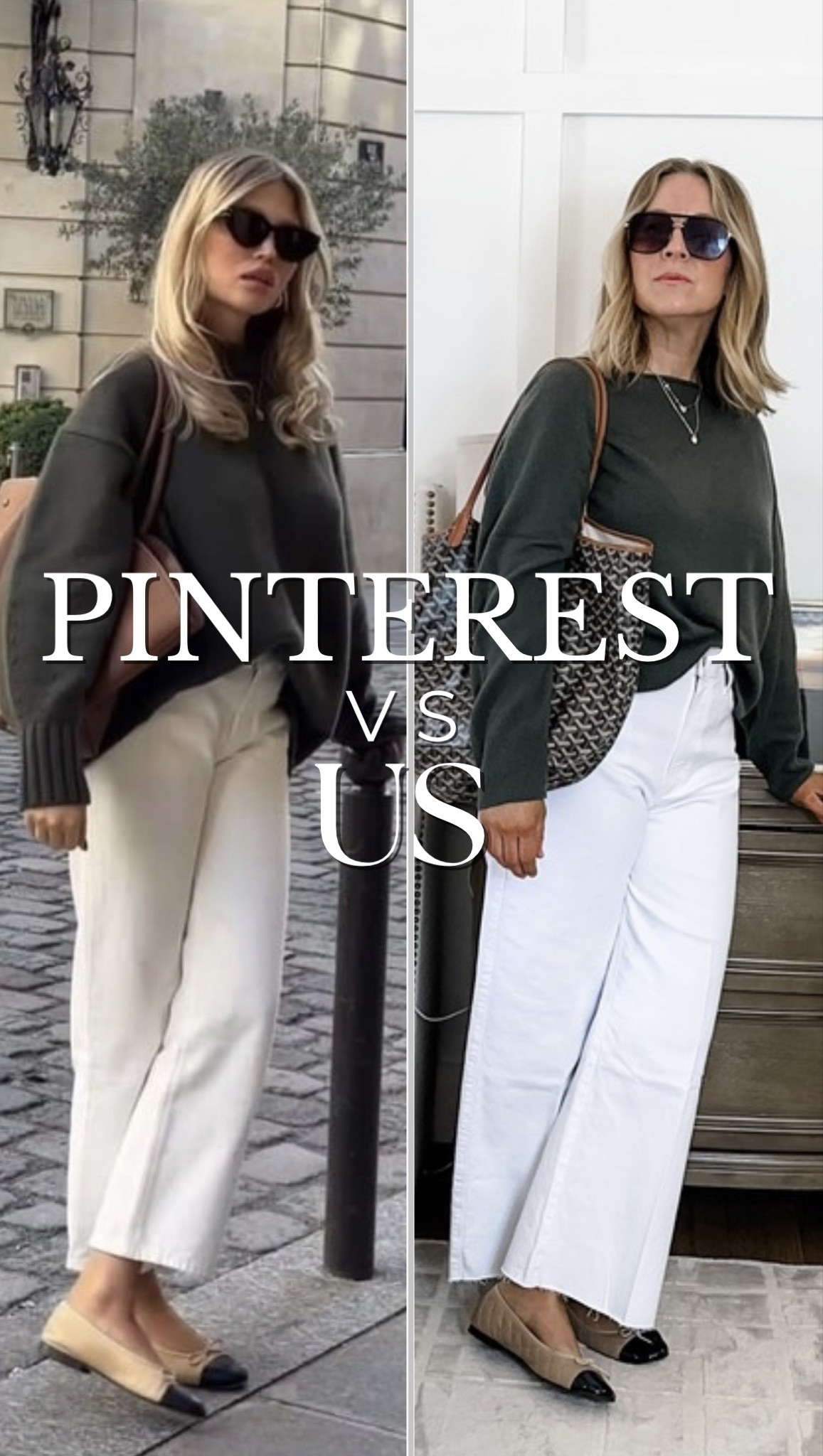 The perfect transitional outfit. Large sweater and tts 29 jeans in the 27” length. Linked less expensive option as well; not as stretchy and comfy but still cute. I’ve worn them and shared for years. 

#LTKgrwm #LTKMidsize #LTKootd