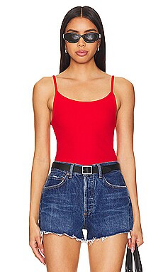 DONNI. Rib Spaghetti Tank in Tomato from Revolve.com | Revolve Clothing (Global)