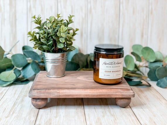 Farmhouse Wood Riser Stand| Dish Soap Tray| Bathroom Soap Tray| Rectangle Wooden Riser Stand | Etsy (US)