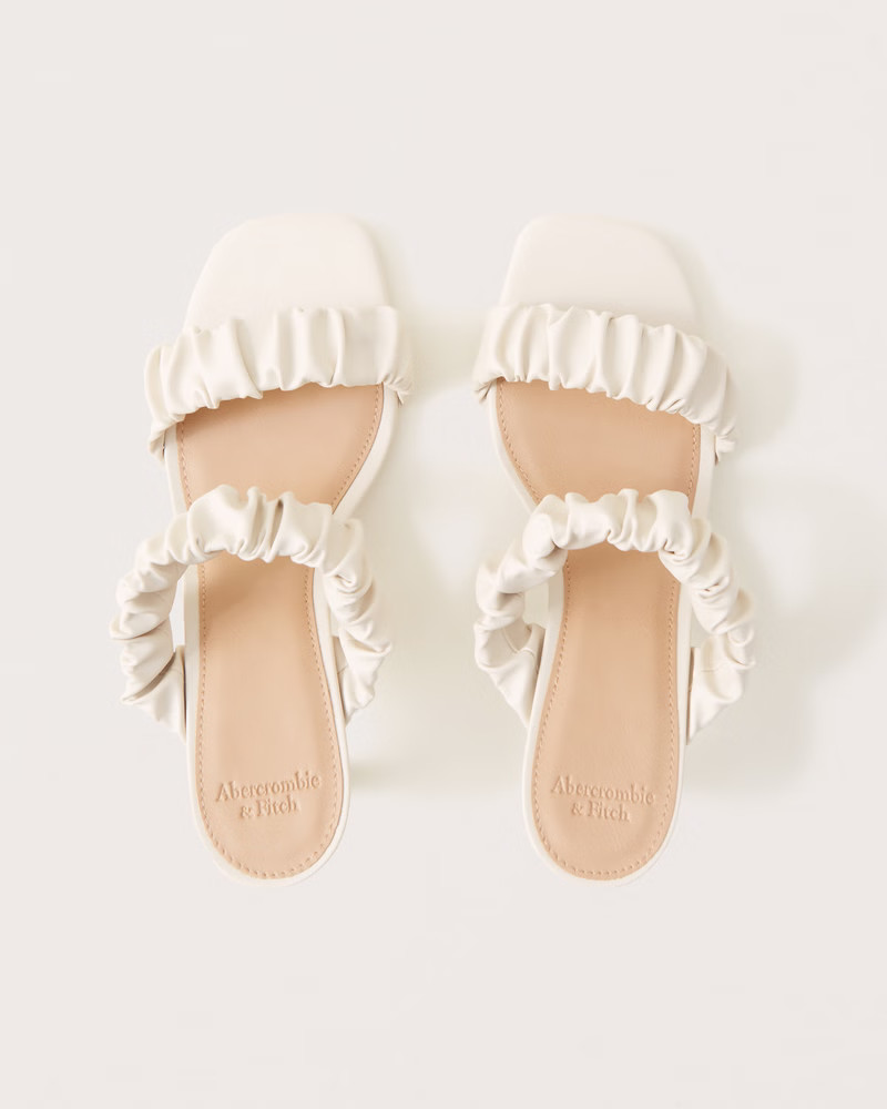 Scrunchie Heel Sandals | Abercrombie & Fitch (US)