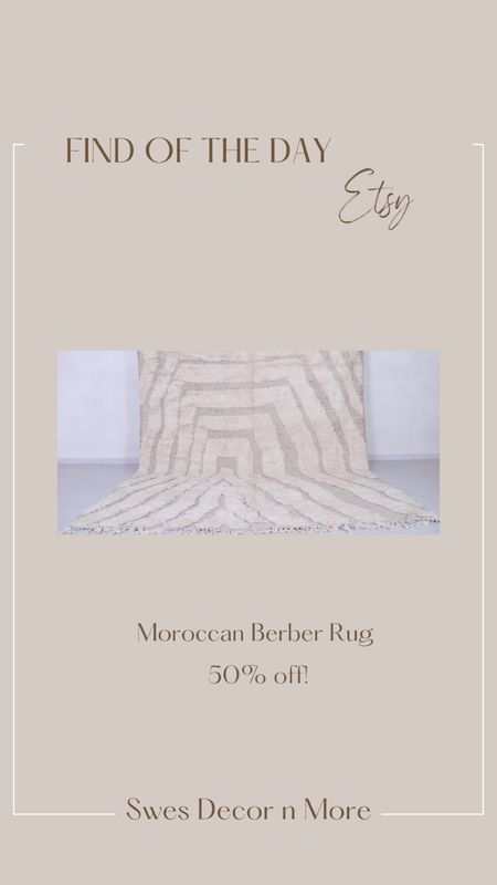 Find of the day...Moroccan Berber area rug for 50% off!

#LTKhome #LTKSeasonal #LTKsalealert