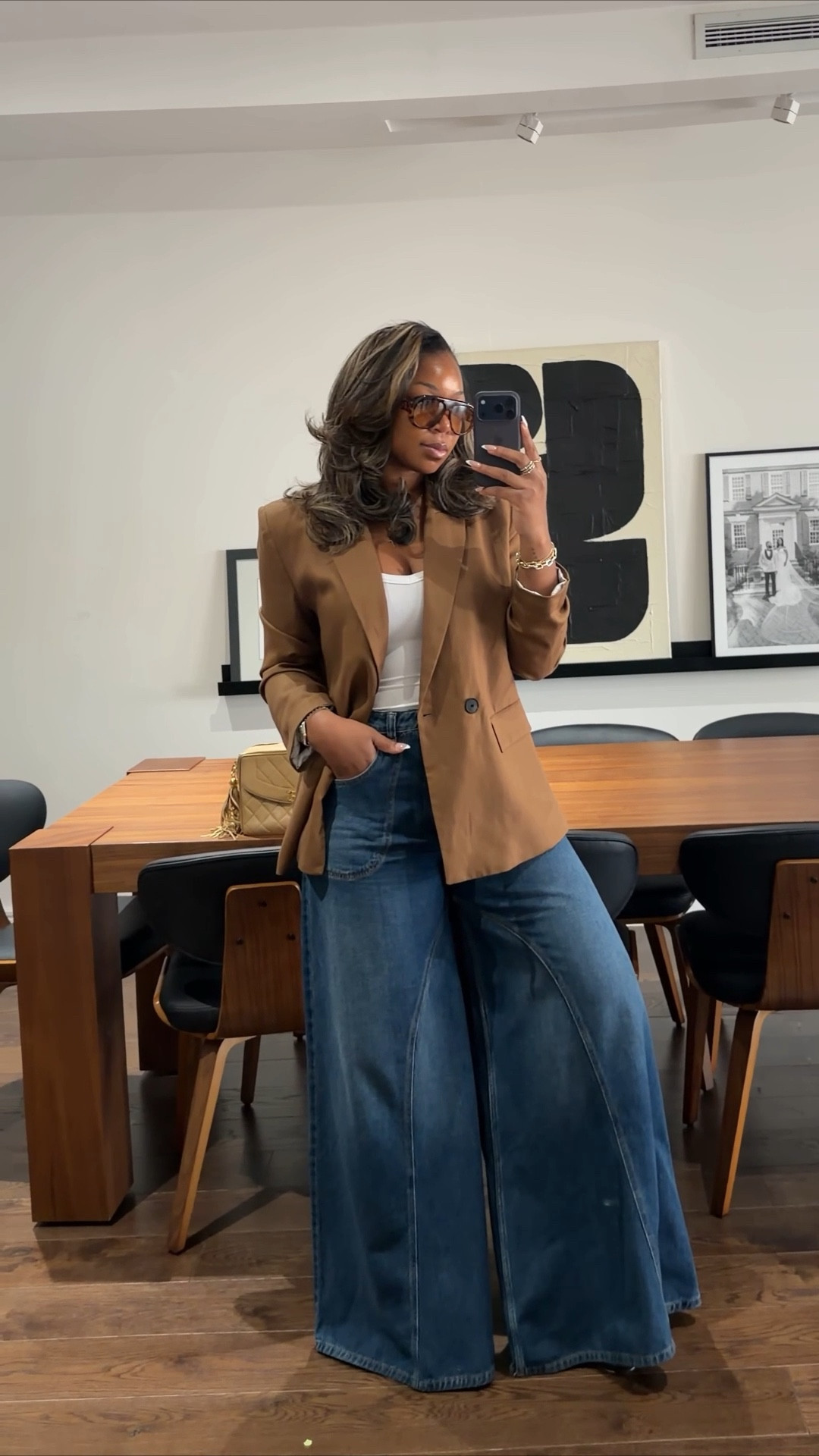 Church ootd 🥰❤️ large blazer and I tagged similar jeans 

#LTKootd