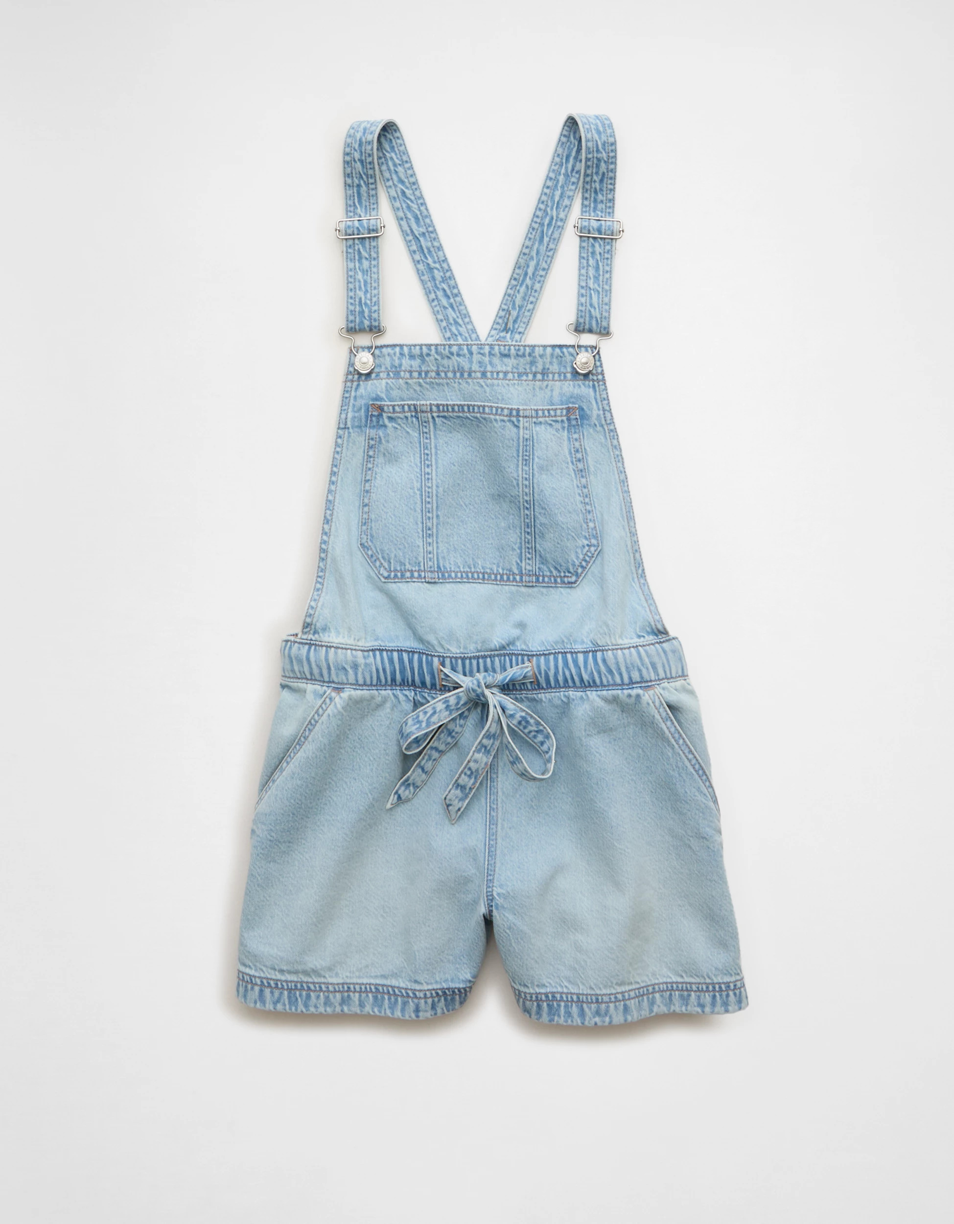 AE Stretch Tie-Waist Overall Short | American Eagle Outfitters (US & CA)
