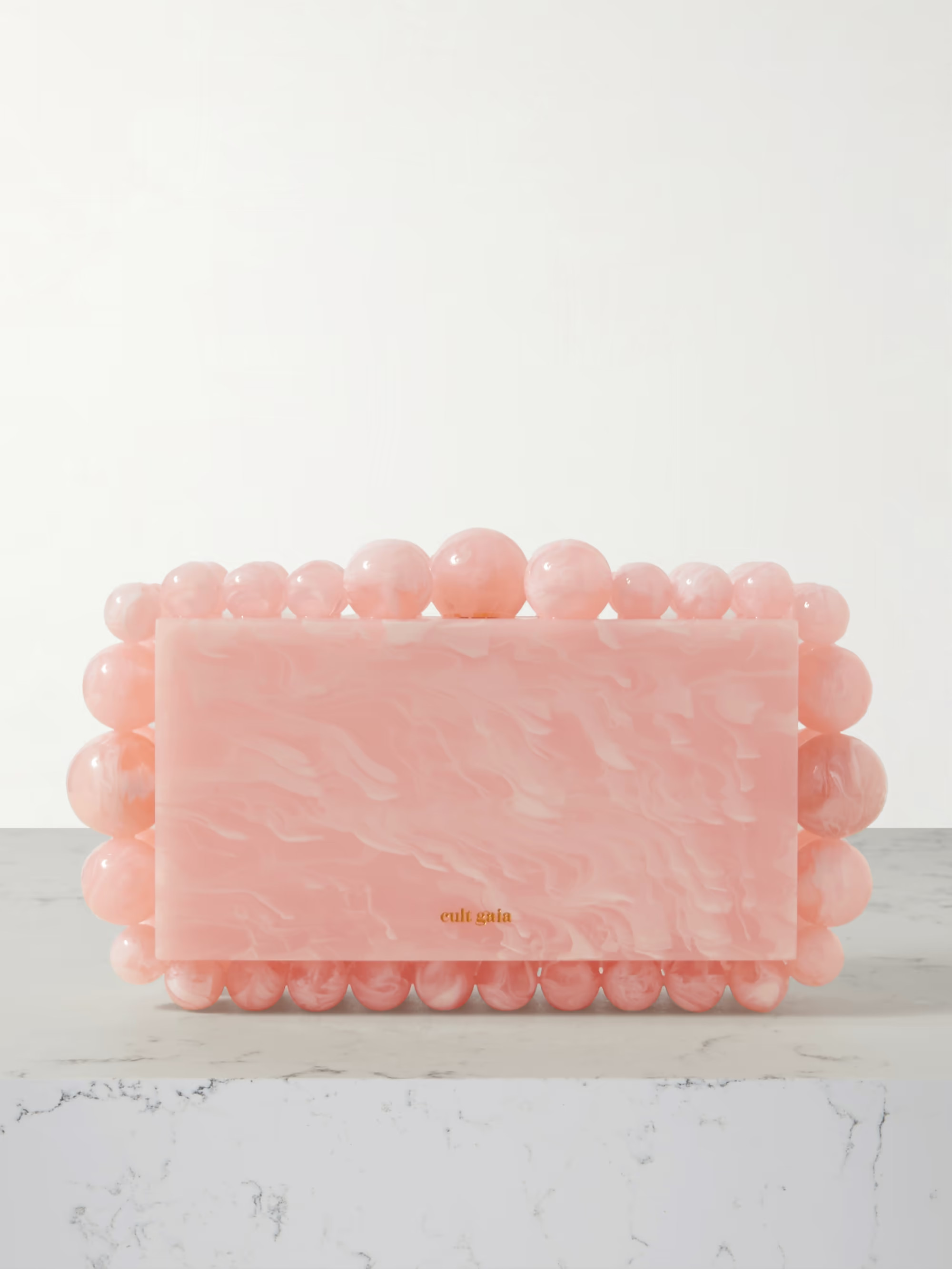 Eos beaded marbled acrylic clutch | NET-A-PORTER (UK & EU)
