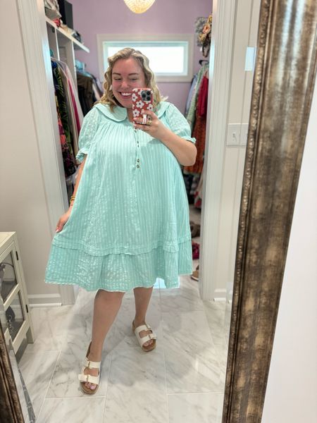 Happy Wednesday!! We’re heading to Charlotte today for all the things - historic tours, mini golf, food halls. This dress is perfect because it’s so so comfy!! I love the soft material and the oversized collar. Shop it here! 

#LTKStyleTip #LTKPlusSize
