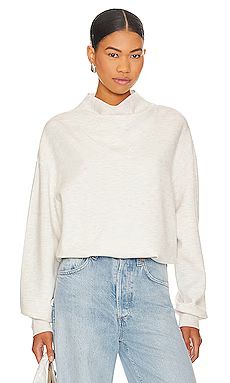 Varley Betsy Sweatshirt in Ivory Marl from Revolve.com | Revolve Clothing (Global)