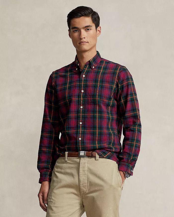 Classic Fit Plaid Oxford Button Down Shirt | Bloomingdale's (US)
