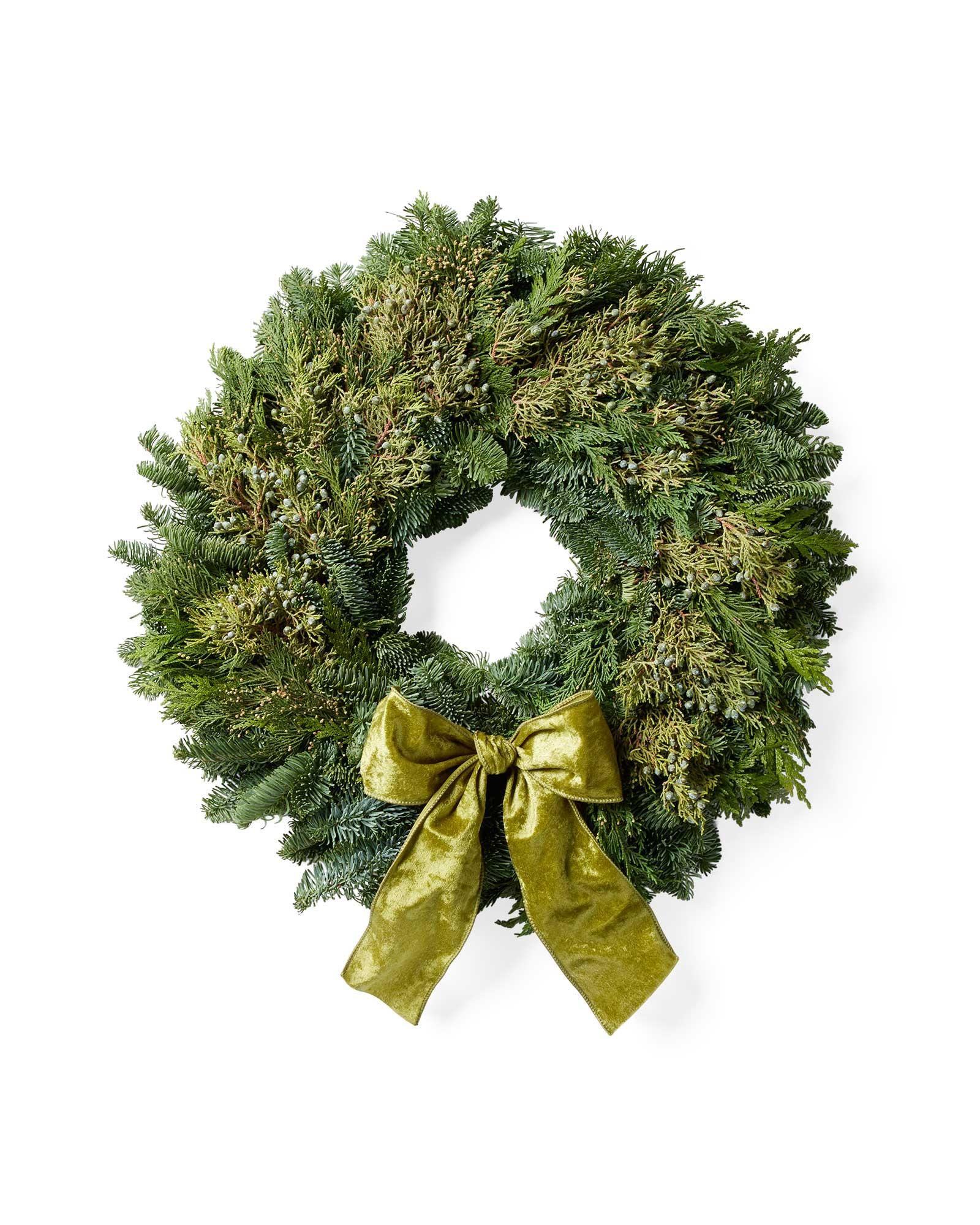 Mixed Evergreen Wreath | Serena and Lily