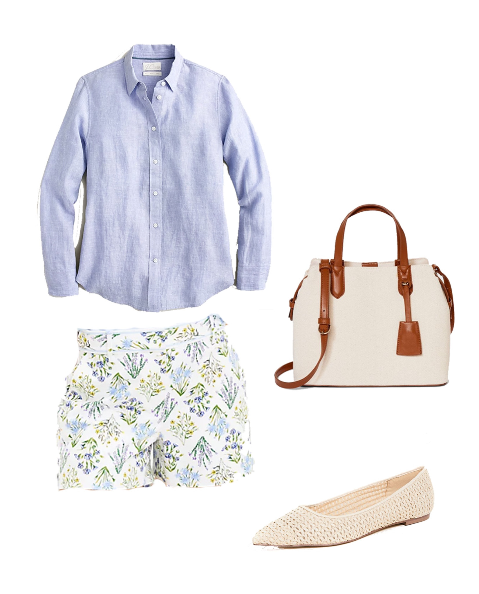 Styling #Loft seersucker floral shorts for a casual, polished look 

#preppystyle #classicstyle #jcrew #target #targetstyle 

#LTKunder50 #LTKunder100
