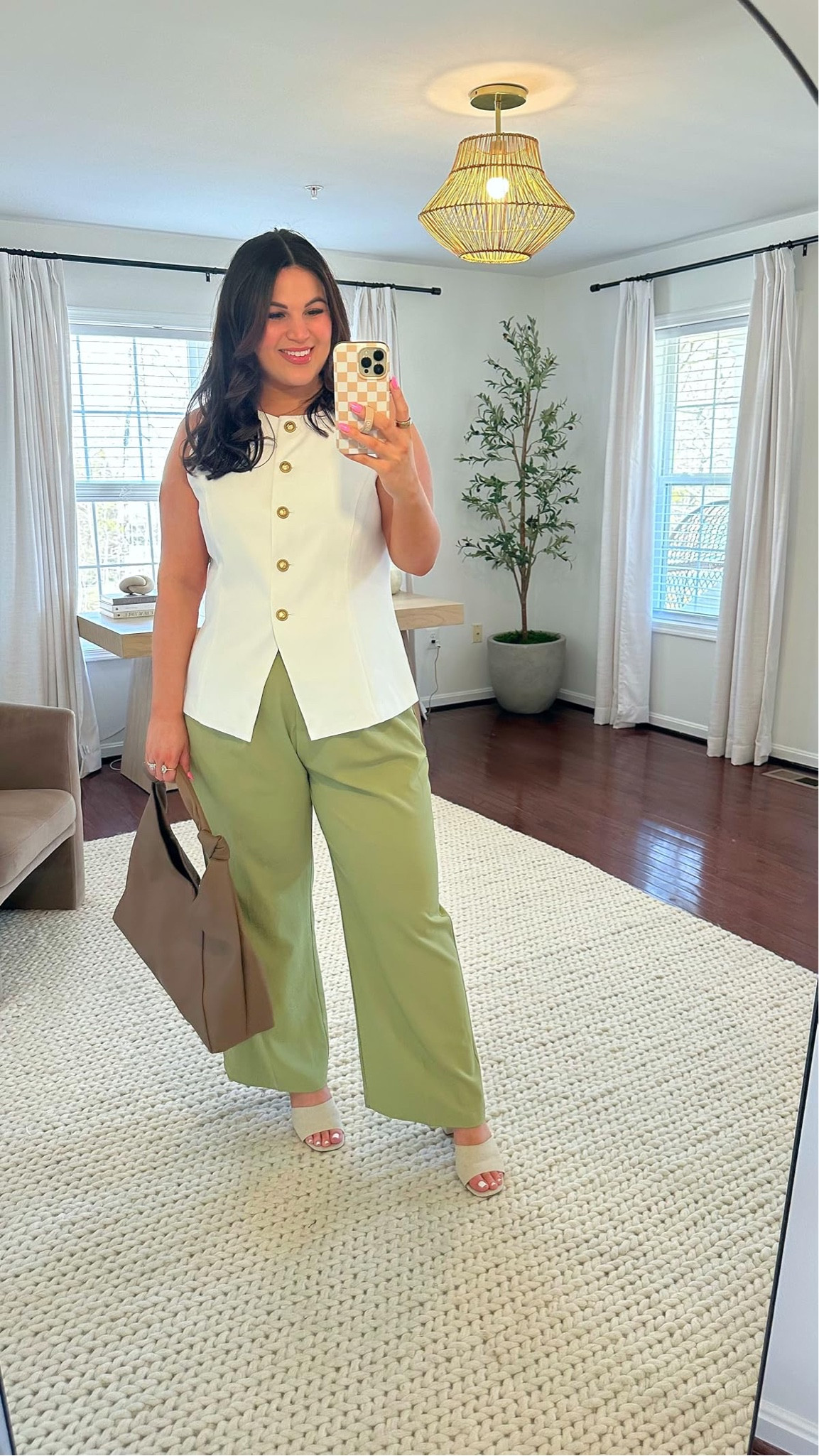 Midsize spring workwear outfit! 
Top - xl 
Pants - xl long 
Heels - 10
Bra + panties *use code KELLYELIZXSPANX to save 

spring fashion, midsize style, spring workwear, office style, Amazon fashion 

#LTKSeasonal #LTKWorkwear #LTKMidsize