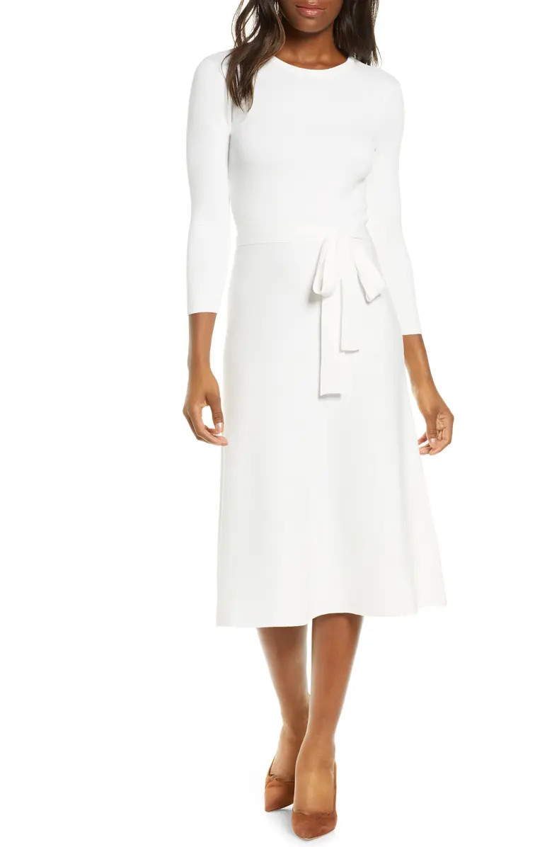 Fit & Flare Sweater Dress | Nordstrom