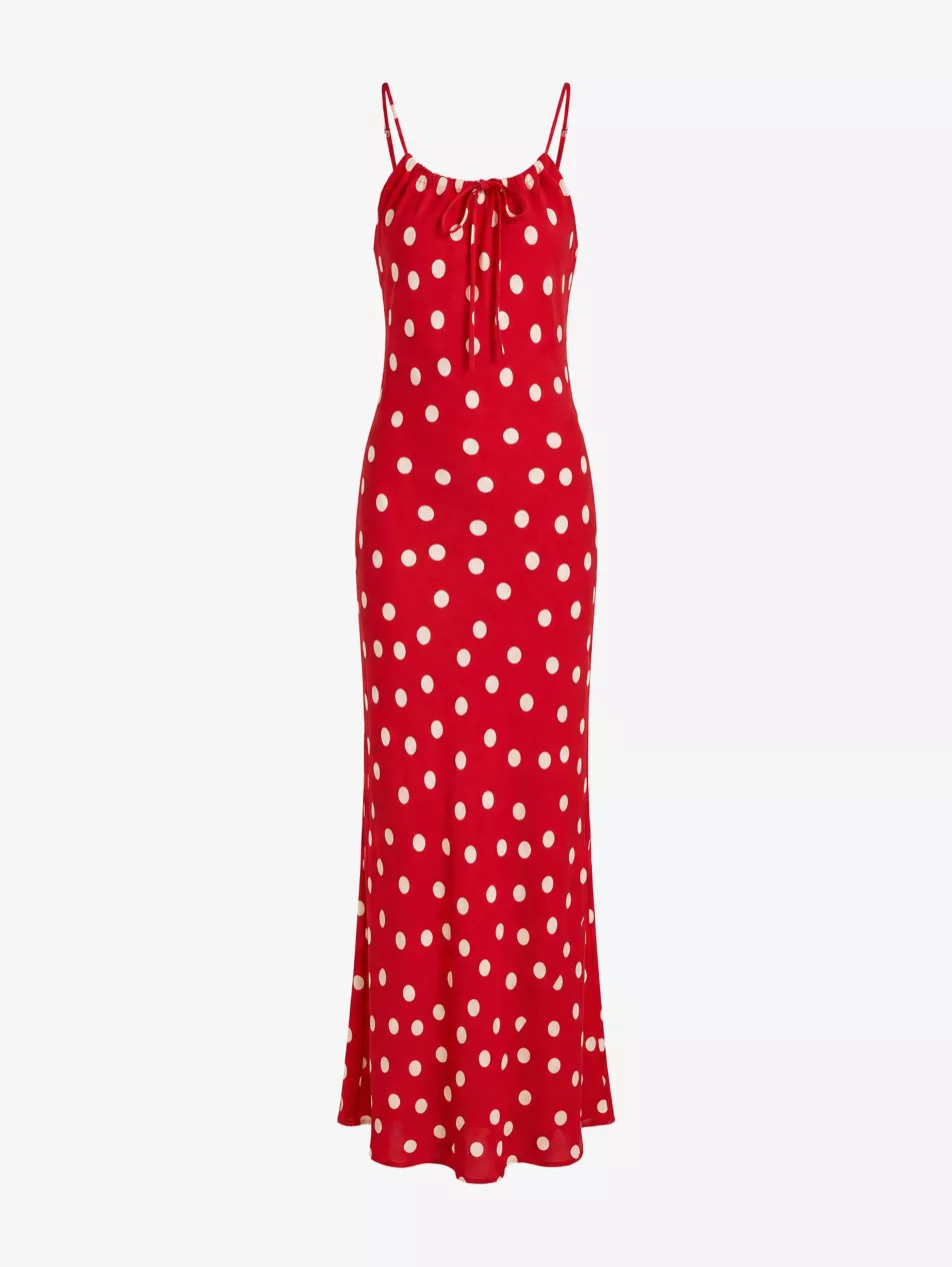 OMNES - Cecile Polka-Dot Cotton Midi Dress | Selfridges.com | Selfridges