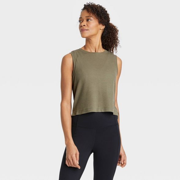 Women's Active Cropped Tank Top - All in Motion™ | Target