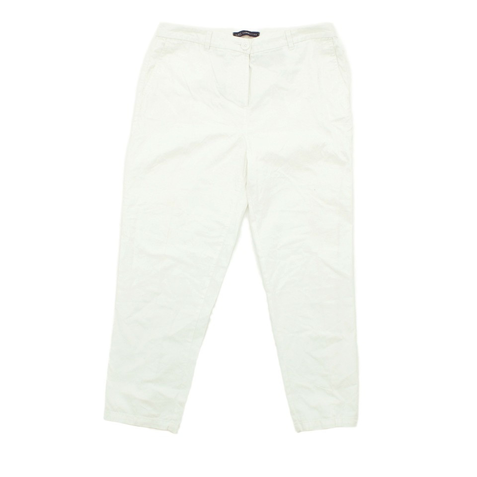 M&S Women's Trousers UK 12 White 100% Cotton | eBay UK