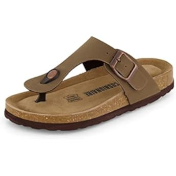 Women's Cushionaire Leah Cork footbed Sandal with +Comfort | Amazon (US)