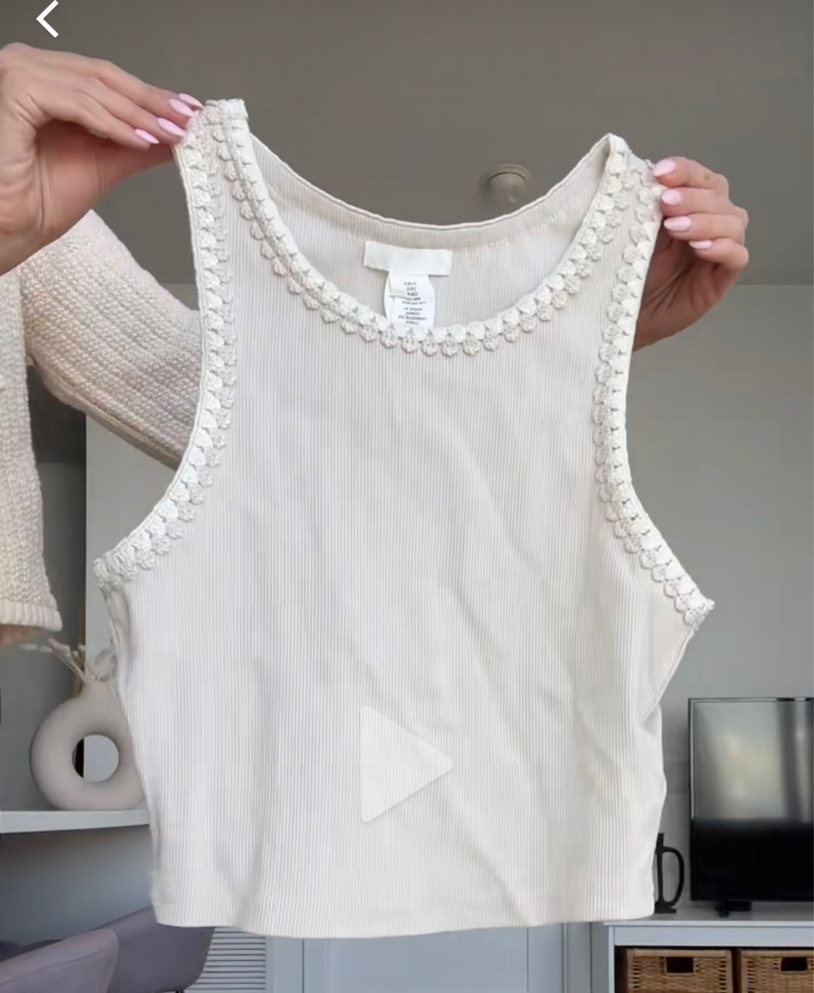 Beige embroidered tank from H&M haul

#LTKstyletip #LTKfindsunder50 #LTKSpringSale