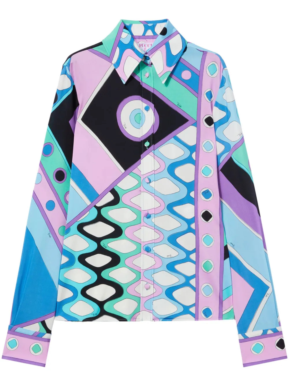 Vivara-print satin shirt | Farfetch Global