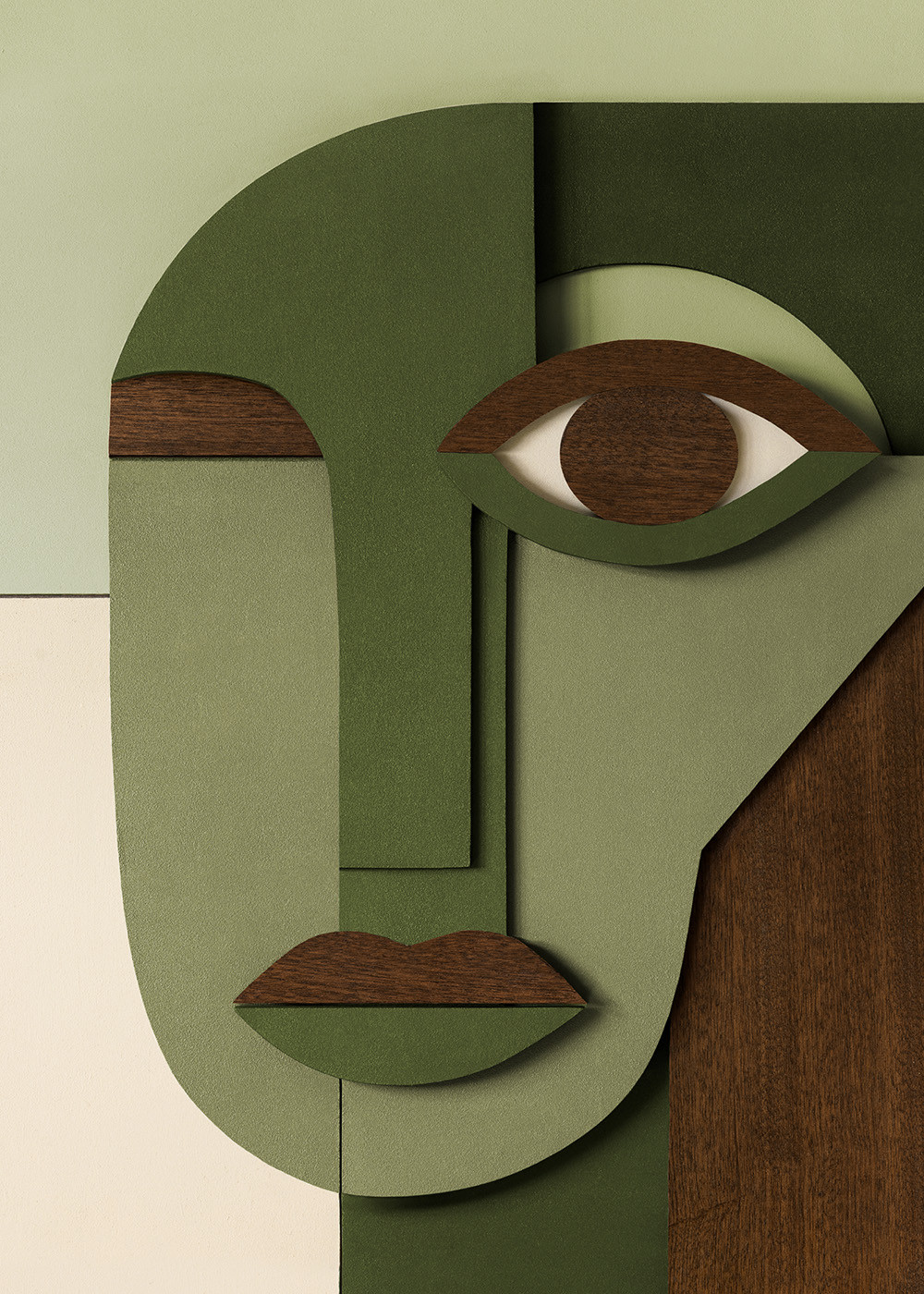 Abstract Face Print | Desenio